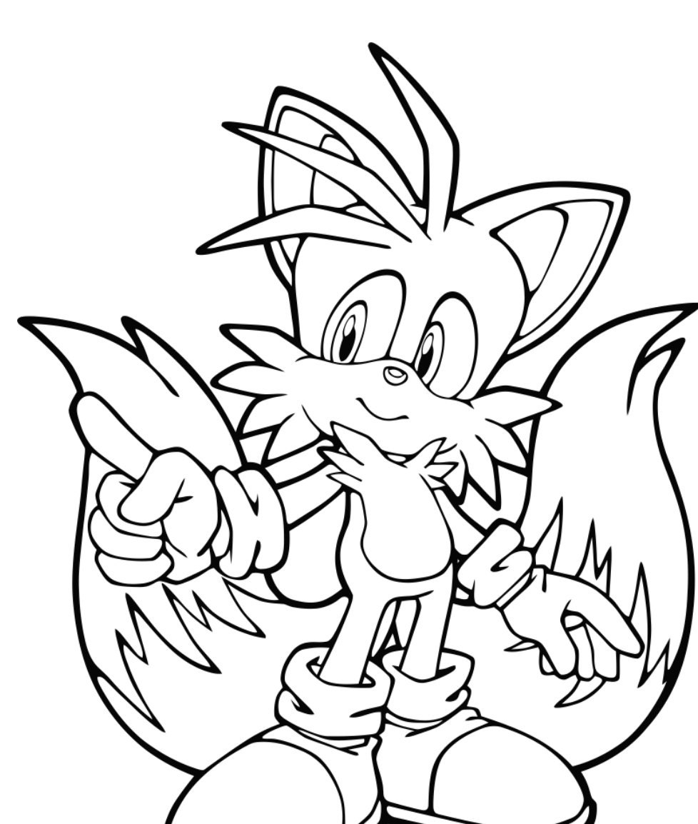 sonic the hedgehog coloring pages
