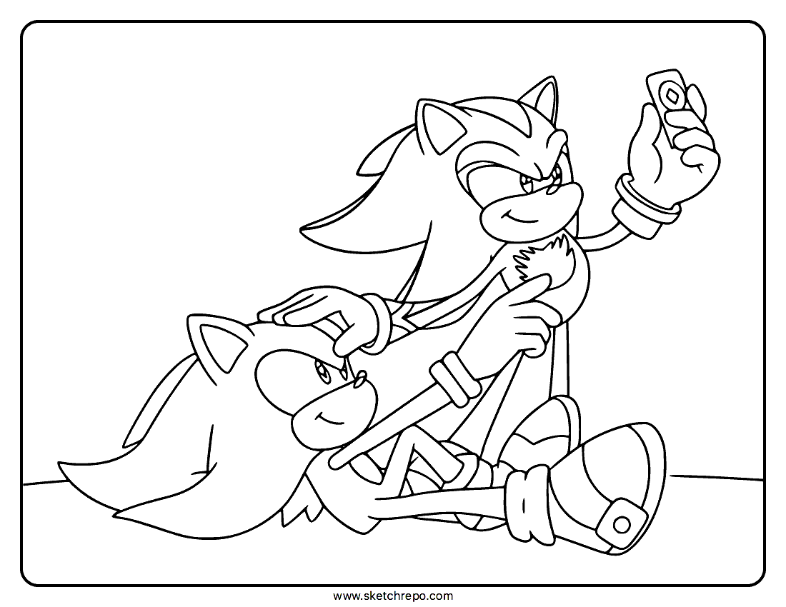 shadow coloring page