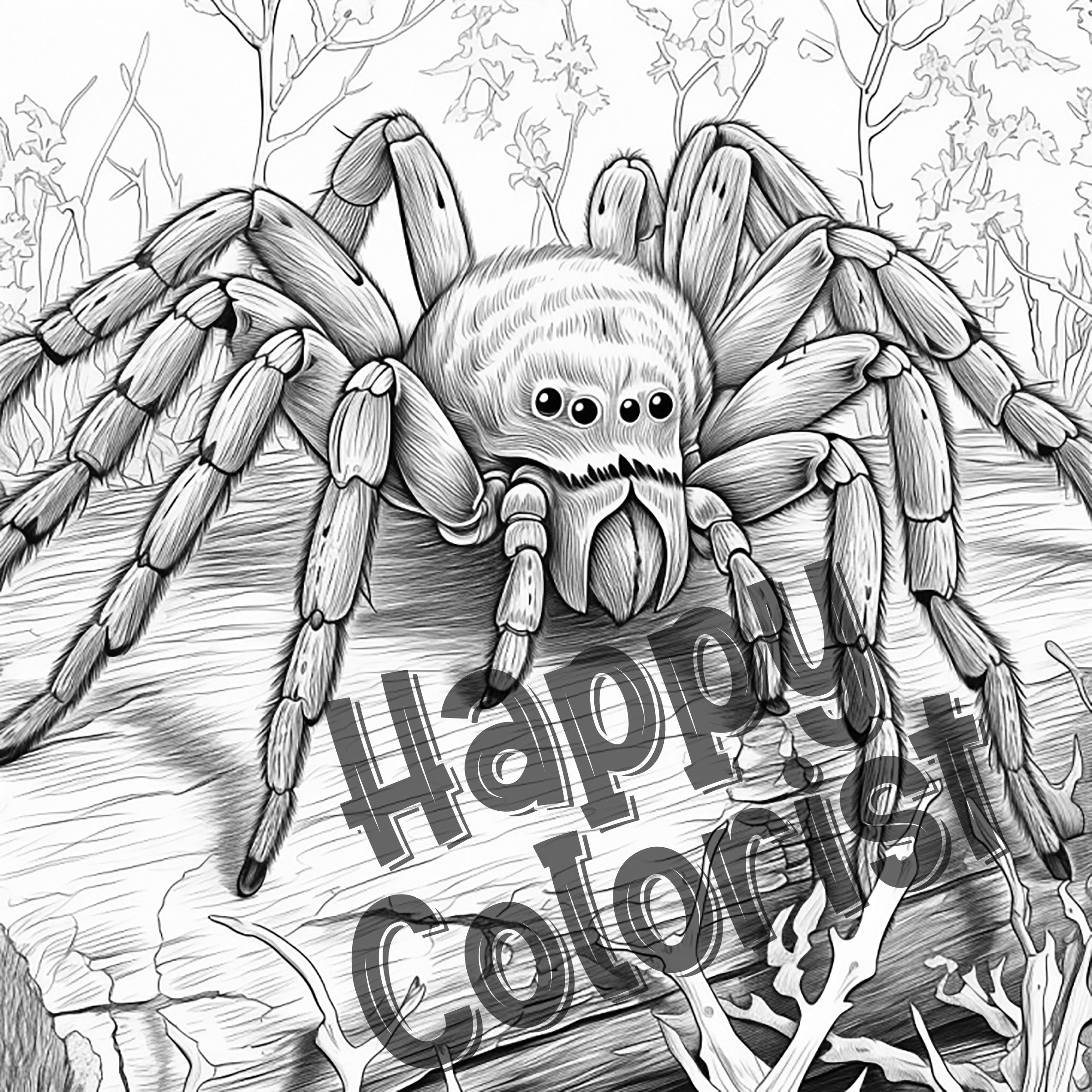 spider coloring pages