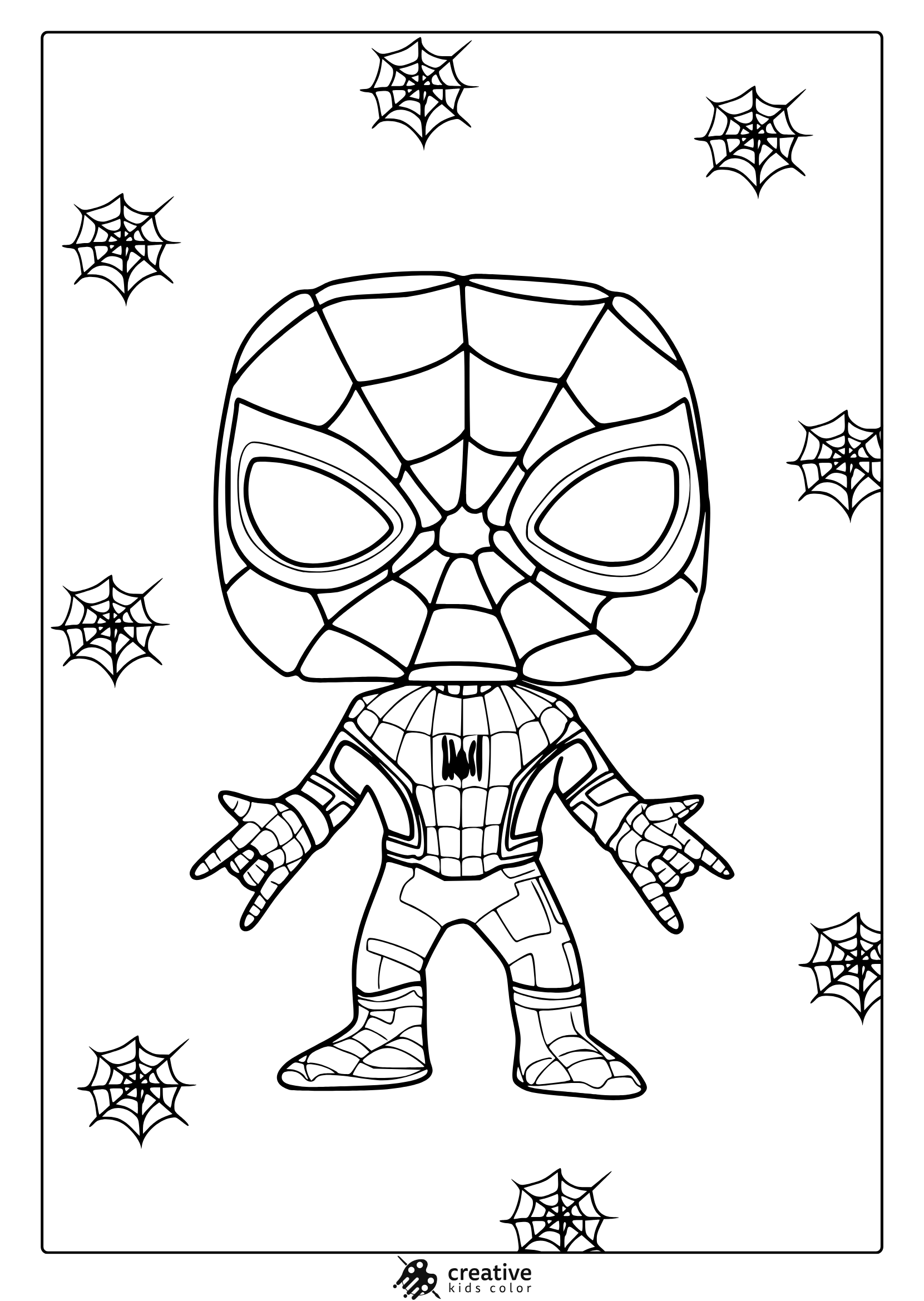 spiderman coloring page