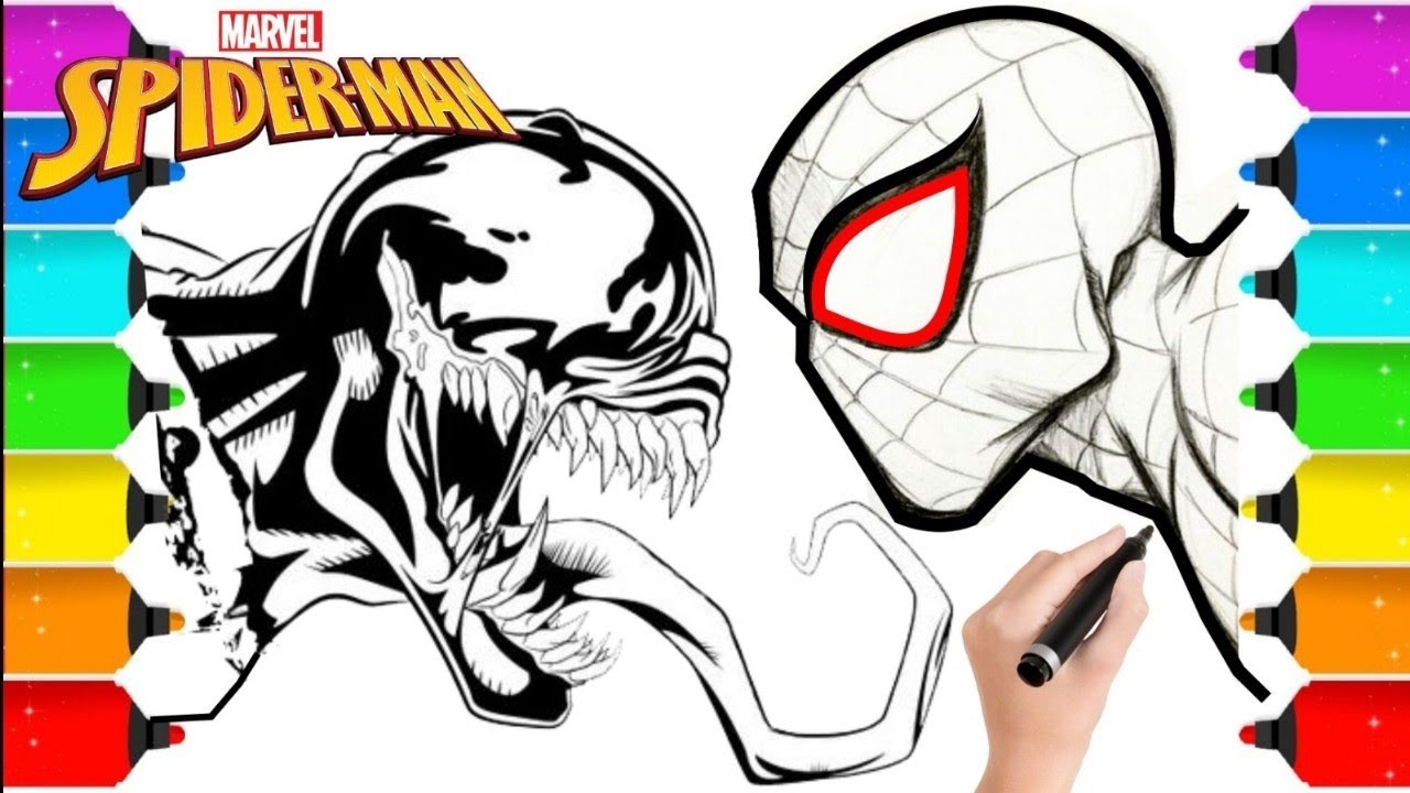 venom coloring pages venom coloring pages