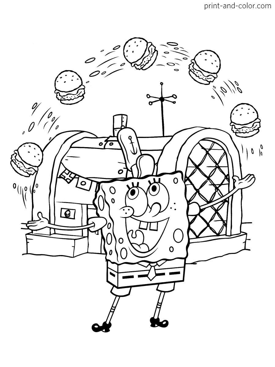 Spongebob Squarepants Coloring Pages Print And Color Spongebob Squarepants Coloring Pages Print And Color