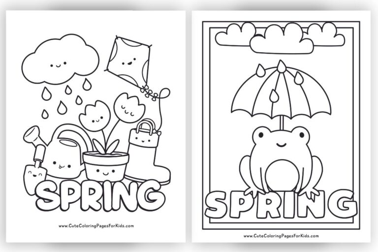 Spring Coloring Pages 14 Free Printable PDFs Cute Coloring Pages For Kids