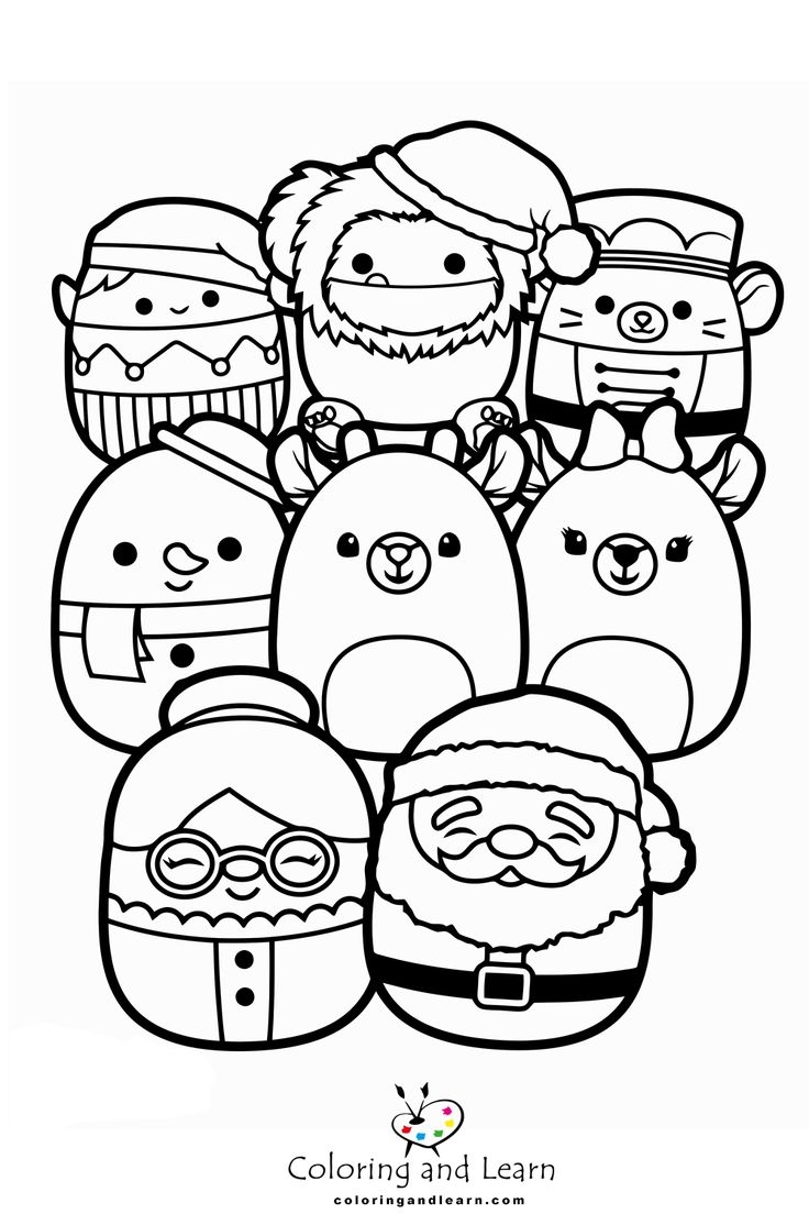 Squishmallows Coloring Pages FREE 2025 Coloring And Learn
