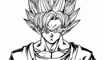 SSJ Goku Coloring Pages Free Printable 