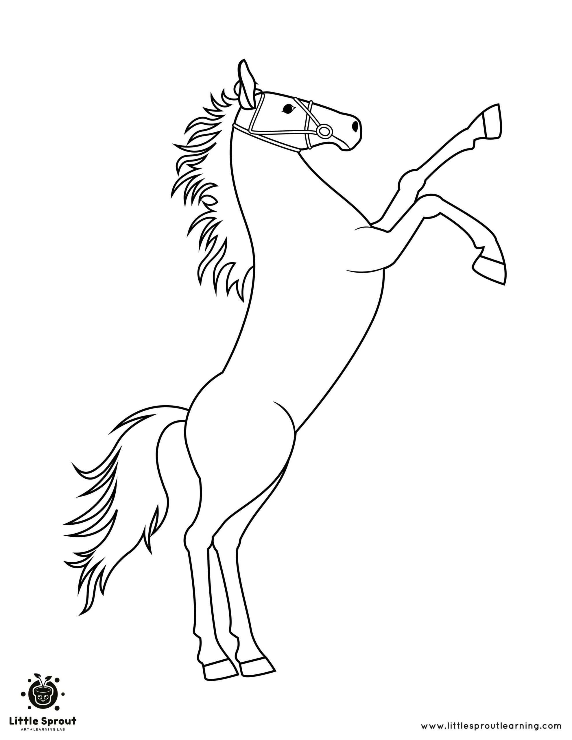 coloring pages horses