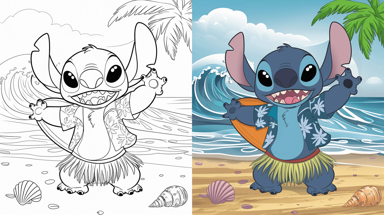 Stitch Coloring Pages 35 Free Printable PDF Stitch Coloring Pages 35 Free Printable PDF