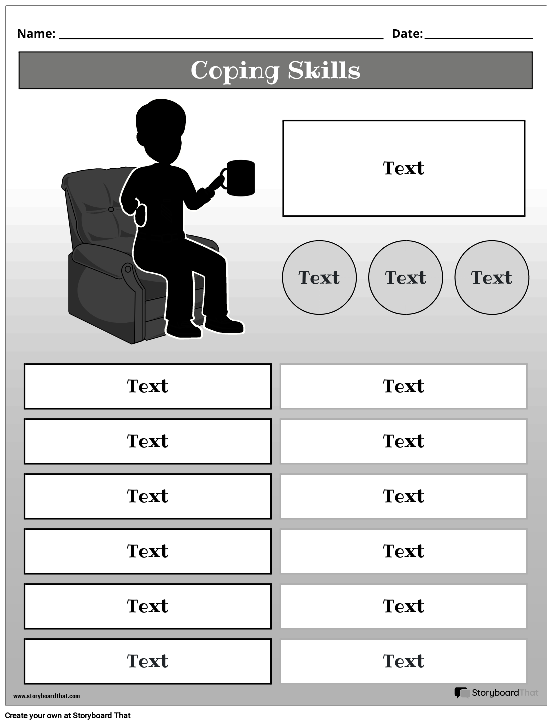 coping skills worksheets