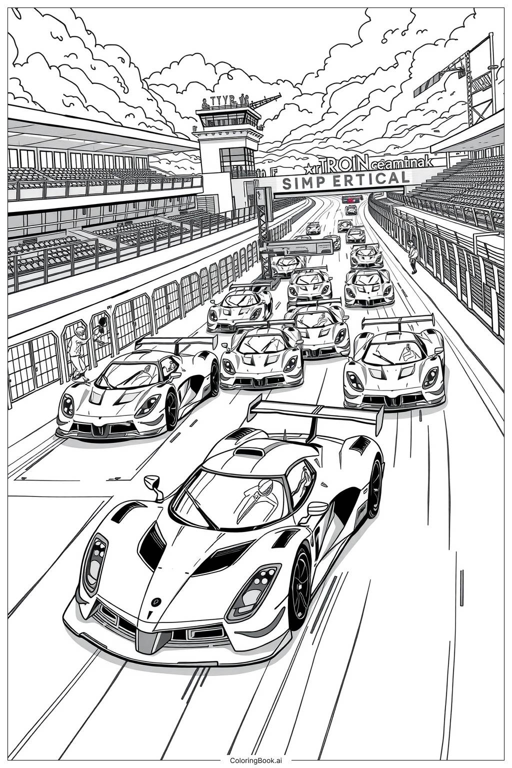 car coloring pages