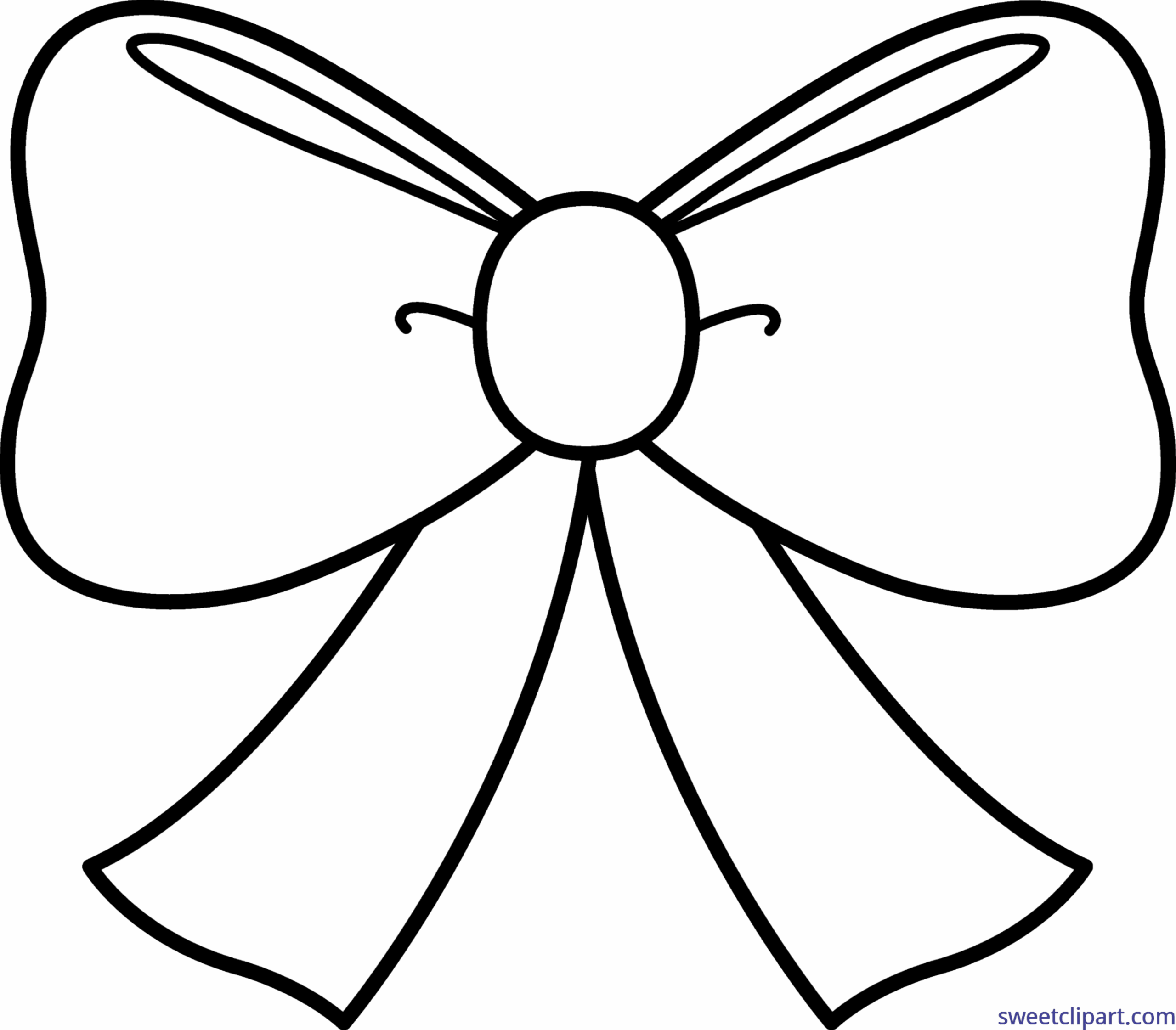 bow coloring pages