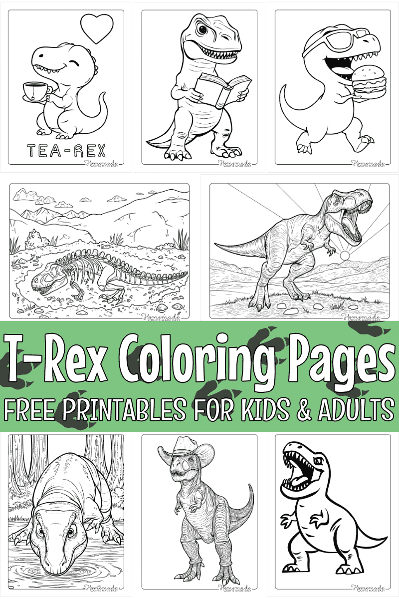 tyrannosaurus rex coloring page