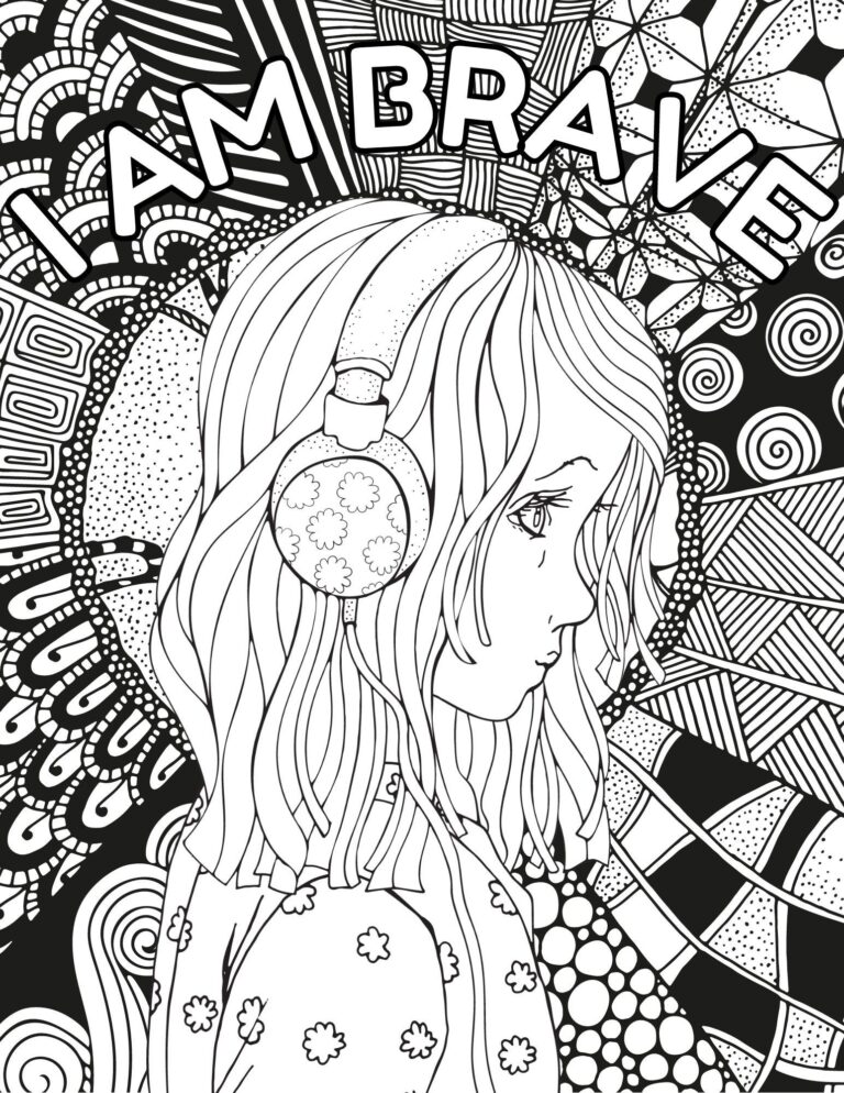 Teens Self Care Coloring Pages Teens Inspirational Quotes Coloring Adults Self Care Coloring Pages Teens Affirmation Coloring Pages Etsy