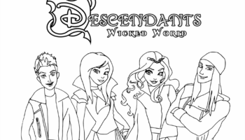 The Descendants To Download Descendants Coloring Pages