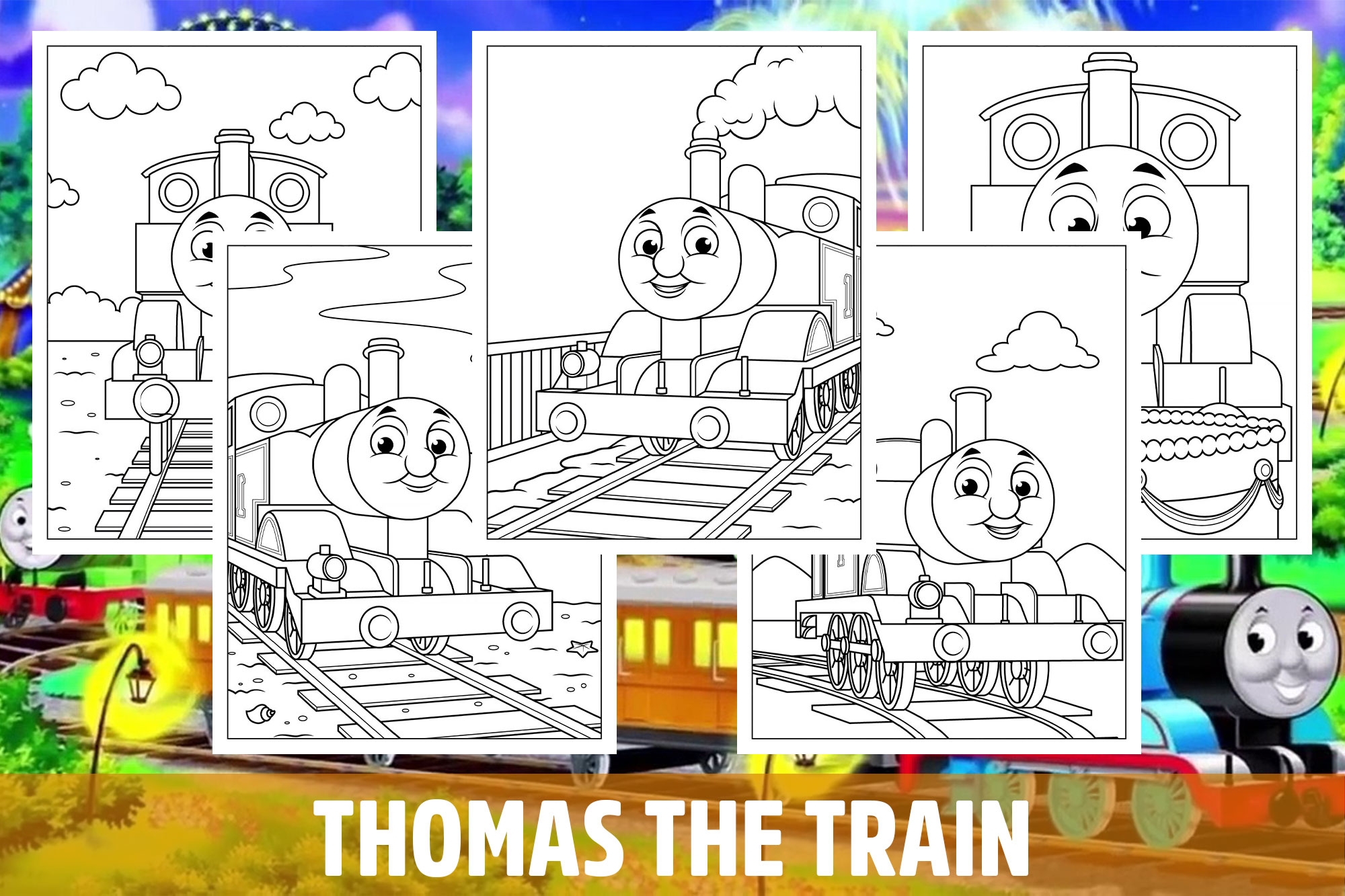 Thomas The Train Coloring Pages For Kids Girls Boys Teens Activity School Made By Teachers