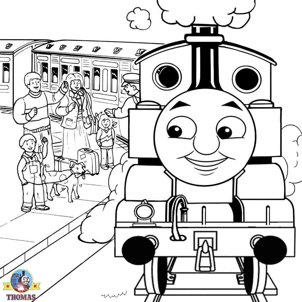 thomas the train coloring pages to print