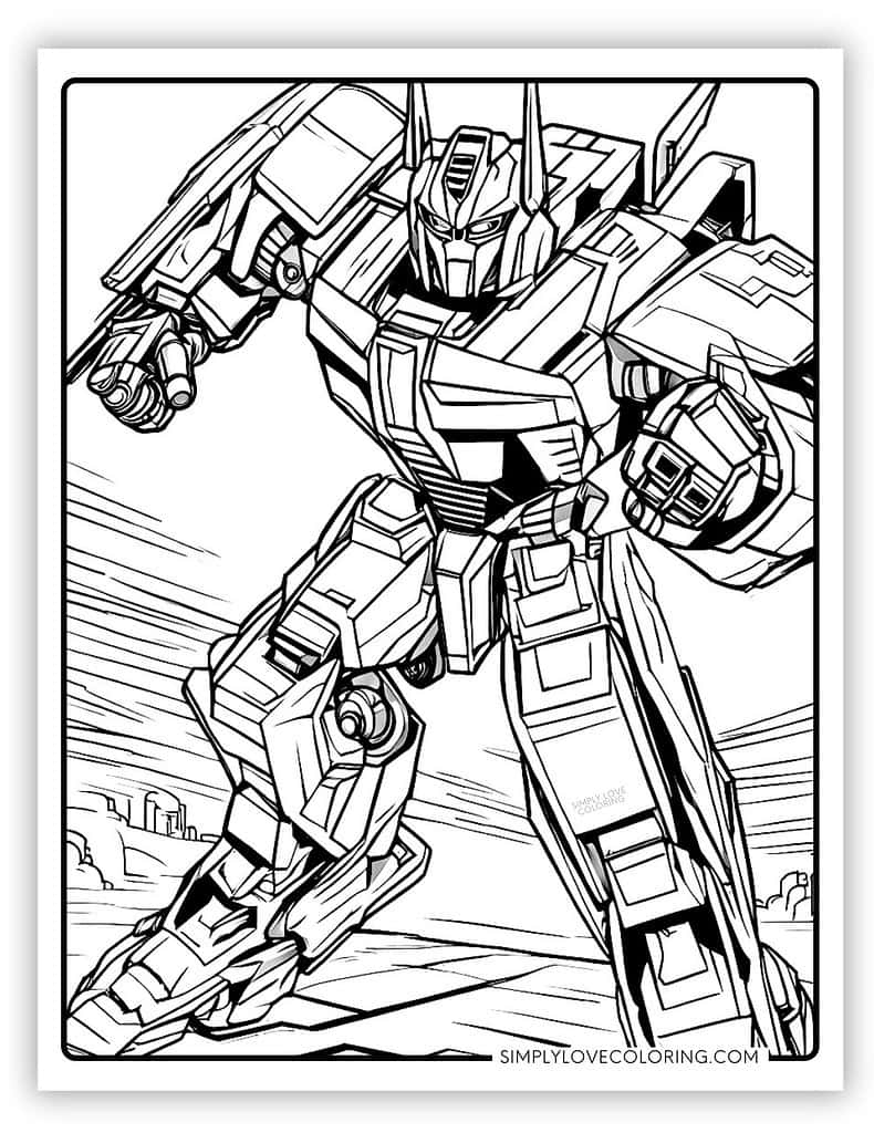 Transformers Coloring Pages Free PDF Printables Simply Love Coloring Transformers Coloring Pages Free PDF Printables Simply Love Coloring