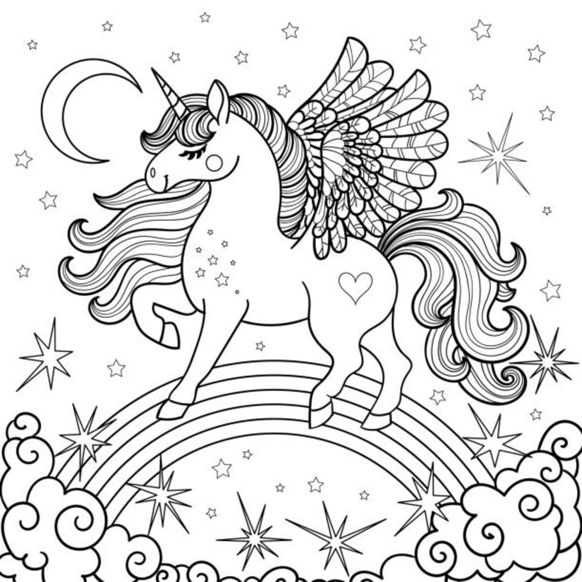 Free Unicorn Coloring Pages Free coloring pages to print