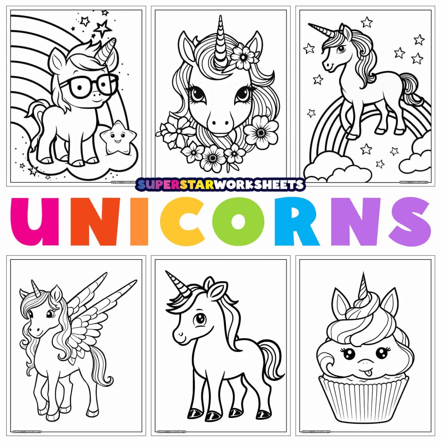 unicorn coloring pages printable