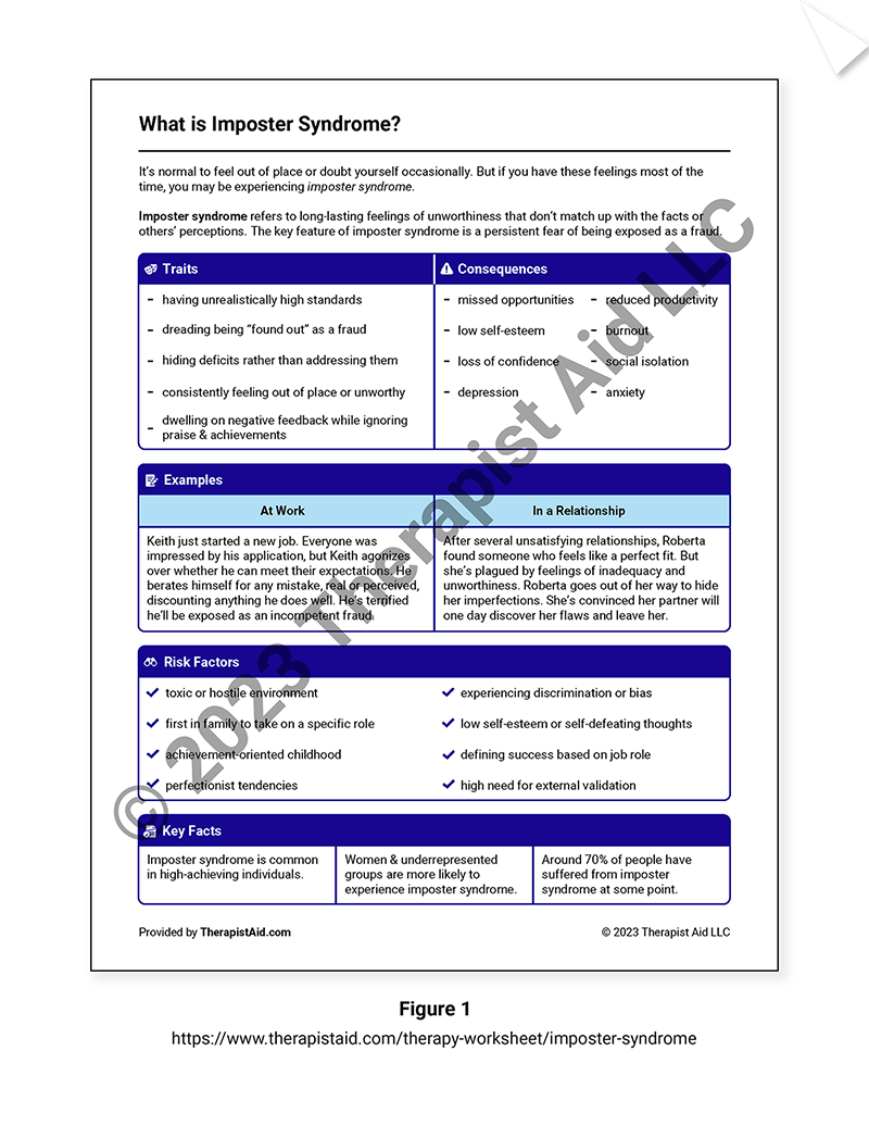 Using Therapist Aid Worksheets In An Academic Paper Therapist Aid