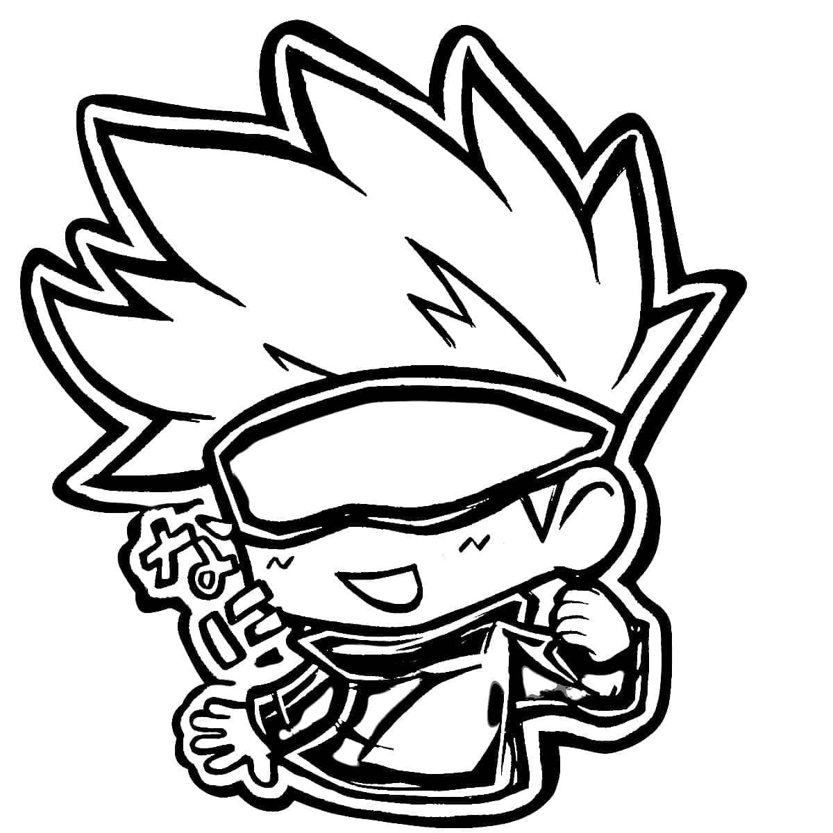 Very Cute Gojo Satoru Coloring Page Download Print Or Color Online For Free