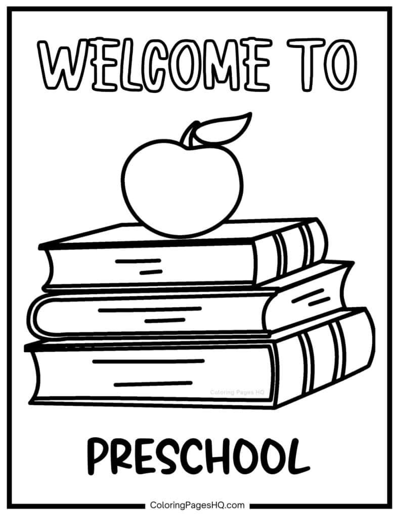preschool coloring pages