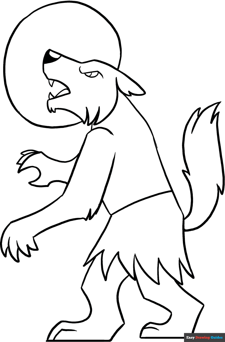 werewolf coloring pages
