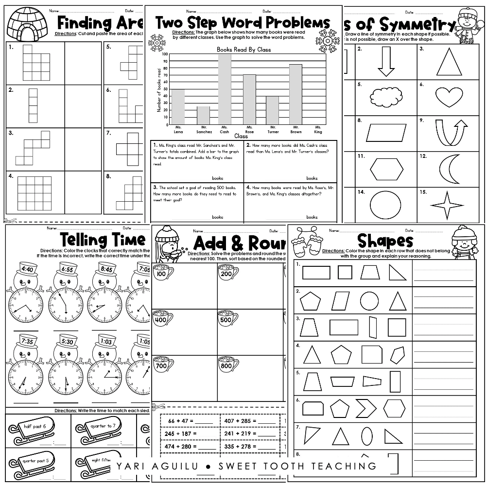 worksheets for 3rd graders