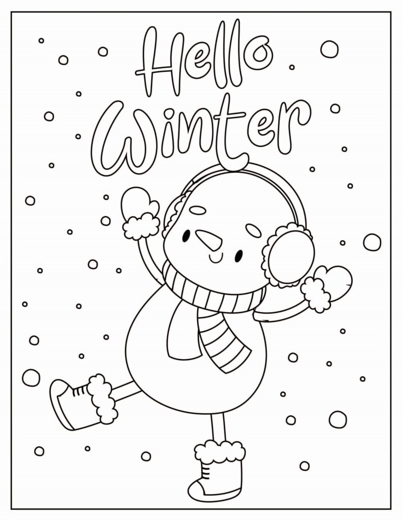 winter coloring pages