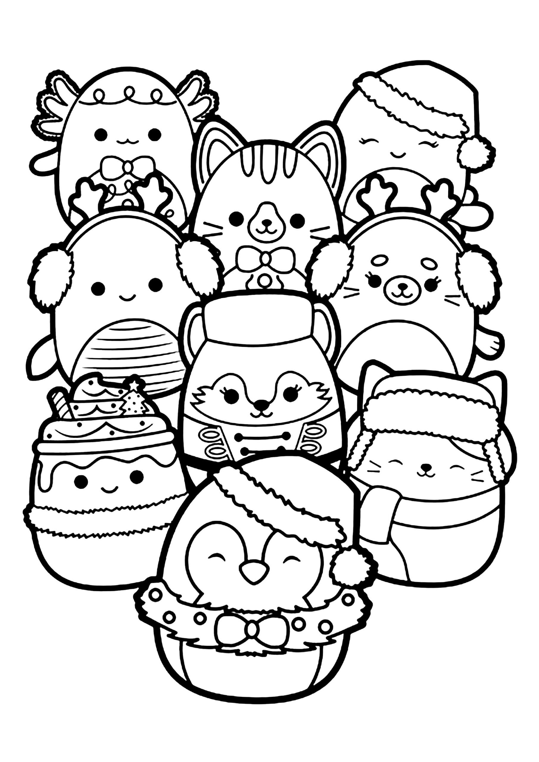 coloring book squishmallows coloring page