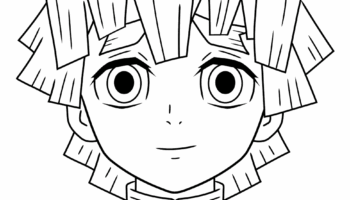 Zenitsu Agatsuma From Demon Slayer Coloring Page Easy Drawing Guides