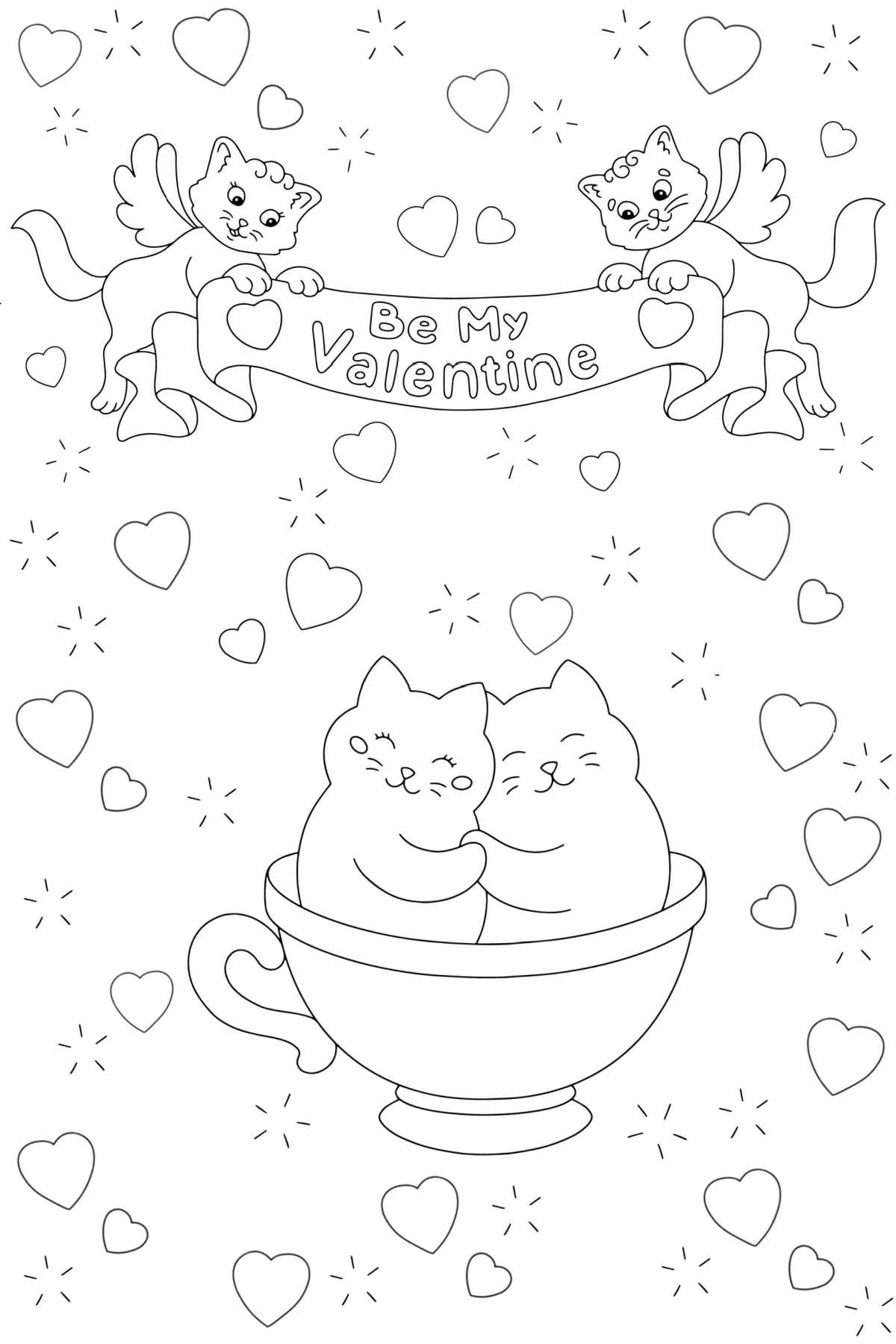14 Valentine s Day Coloring Pages Free Printables For All Ages
