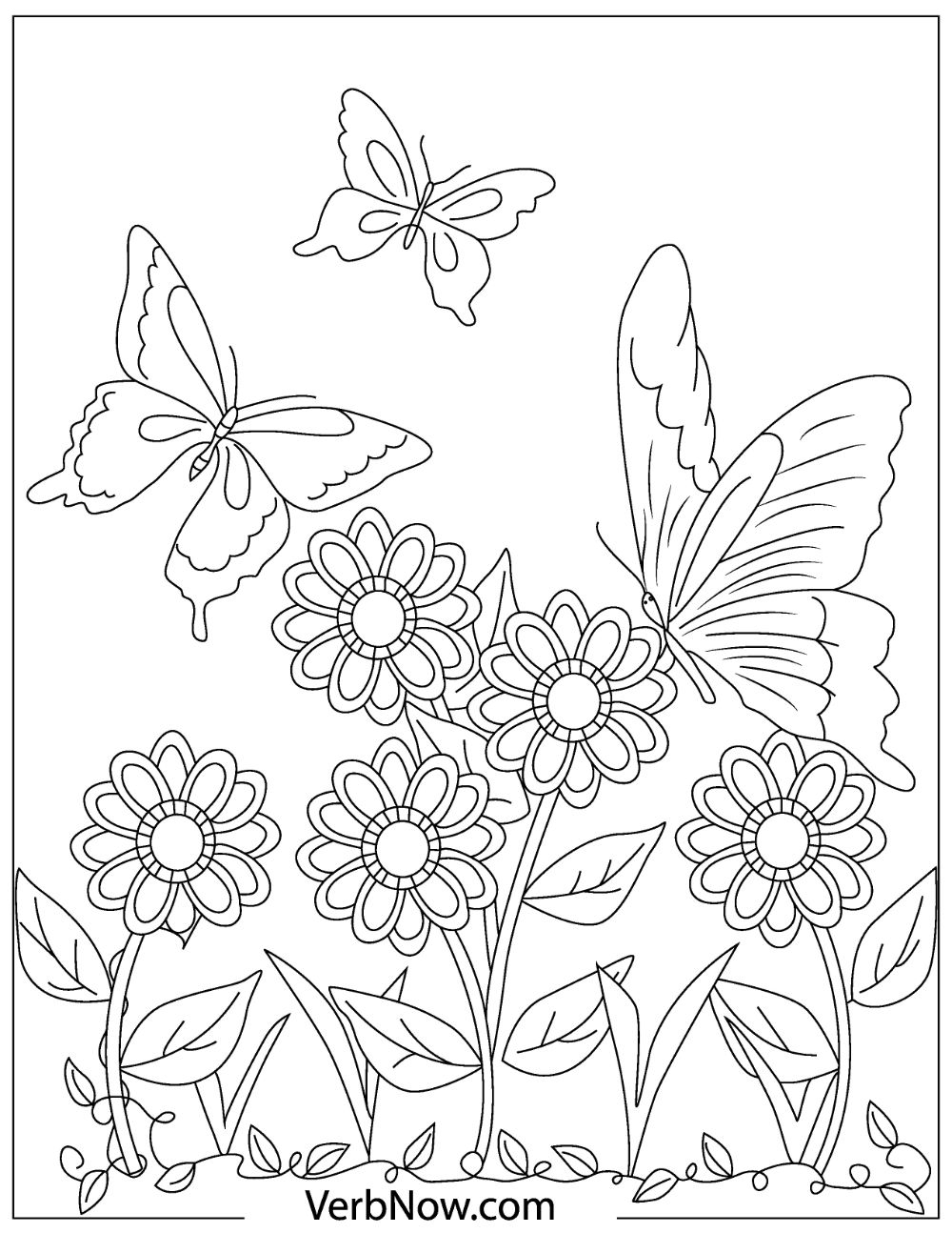 free coloring pages butterfly