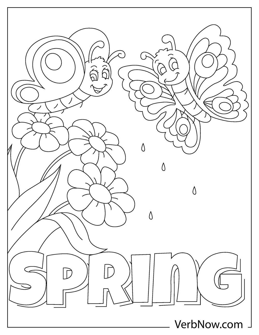 22 Free Spring Coloring Pages For Download Printable PDF 22 Free Spring Coloring Pages For Download Printable PDF