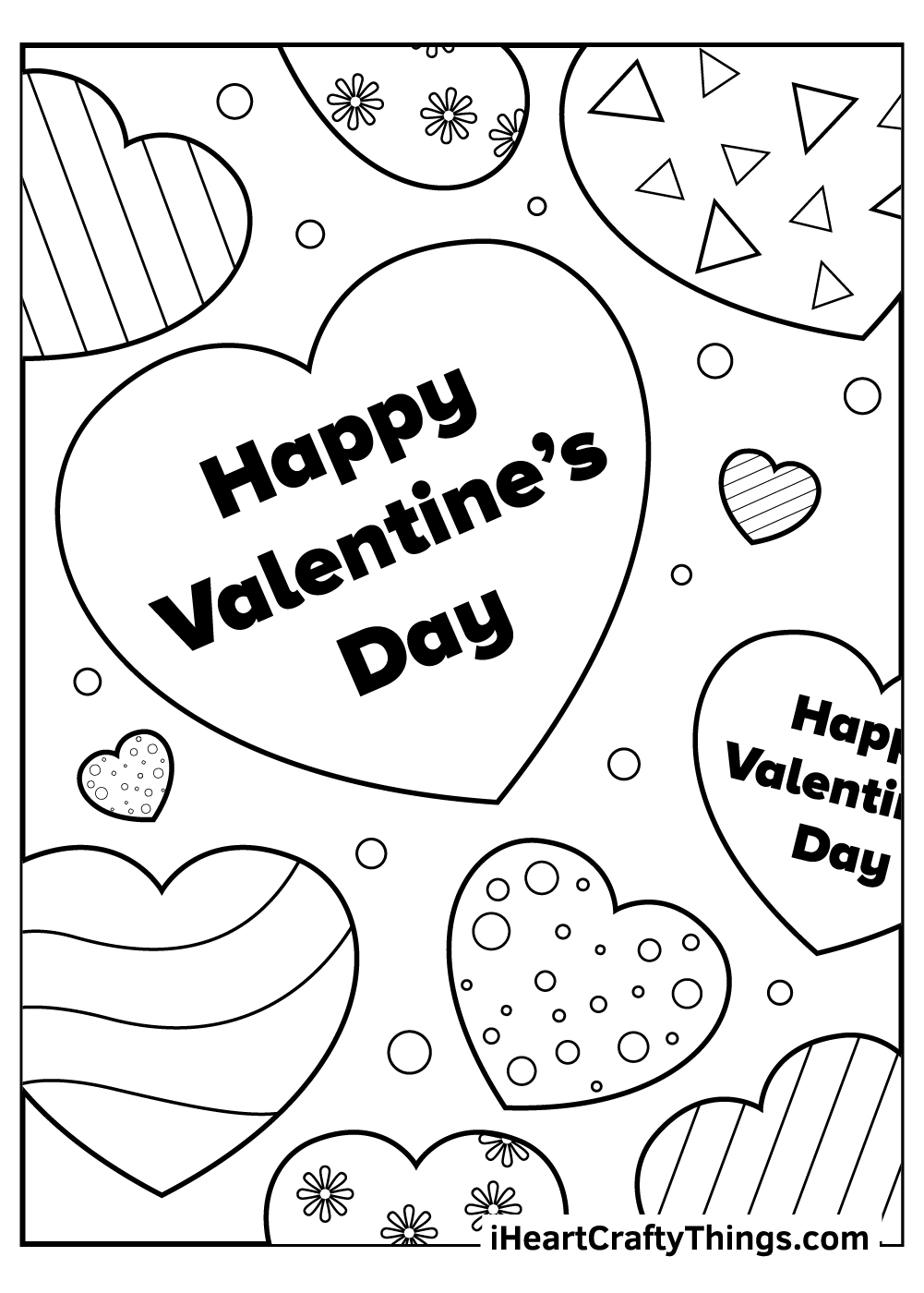 valentine's day coloring sheets