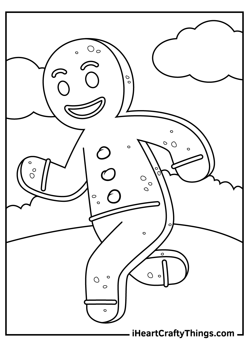 35 Christmas Gingerbread Man Coloring Pages Free Printables