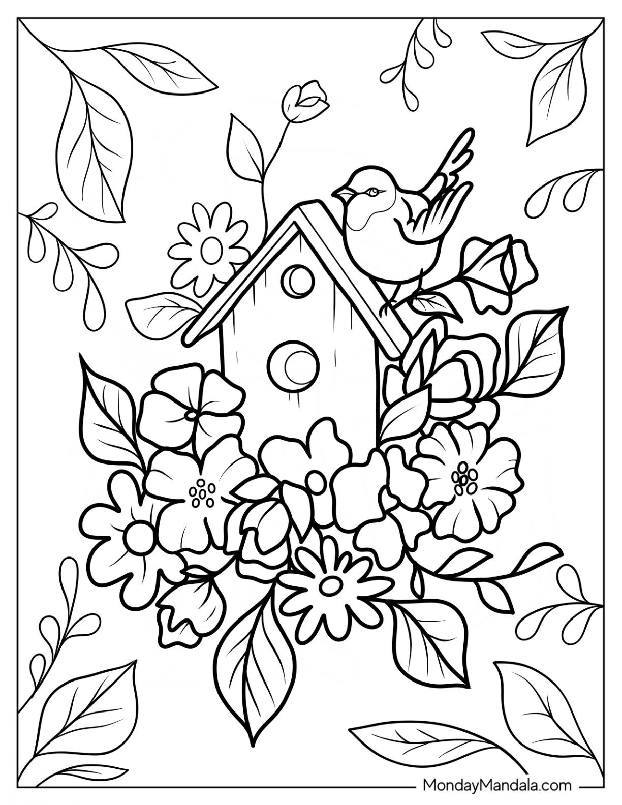 coloring pages for spring