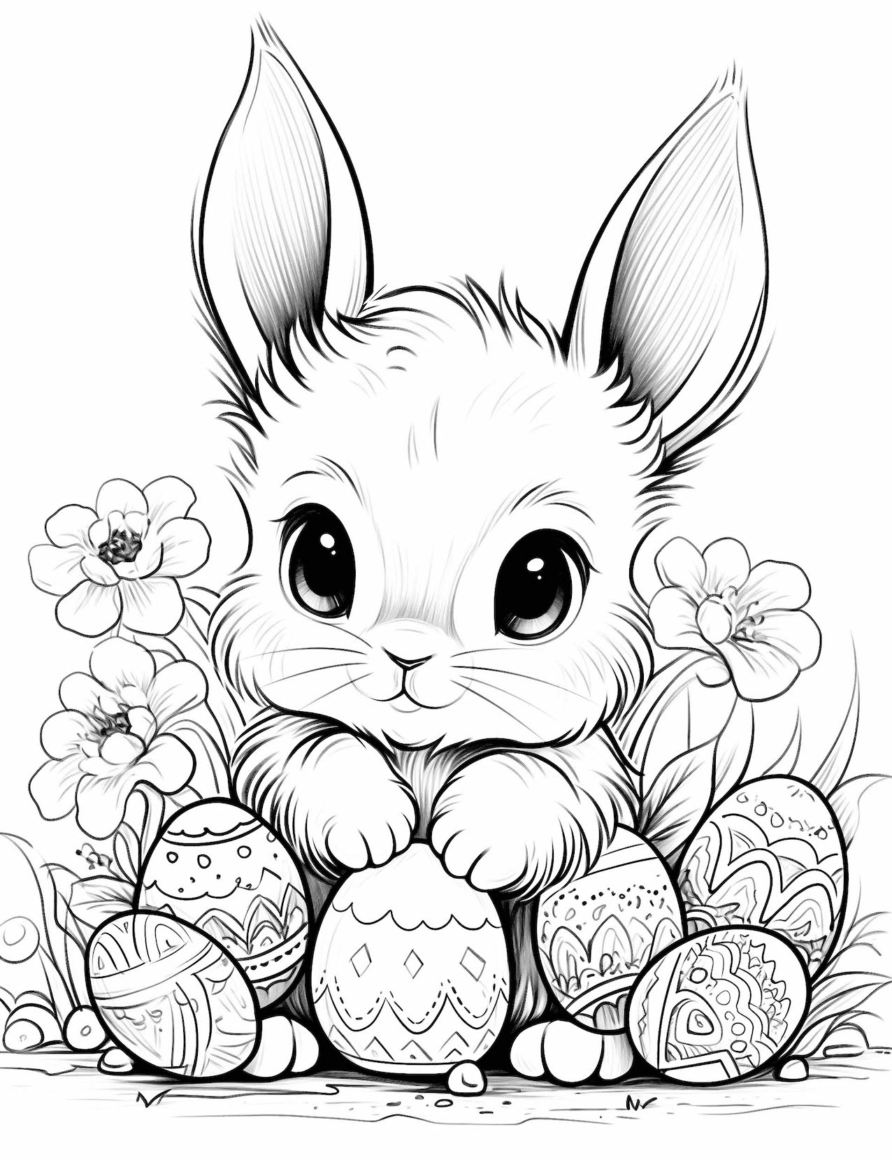 44 Cute Bunny Coloring Pages For Kids And Adults Our Mindful Life Worksheets Library