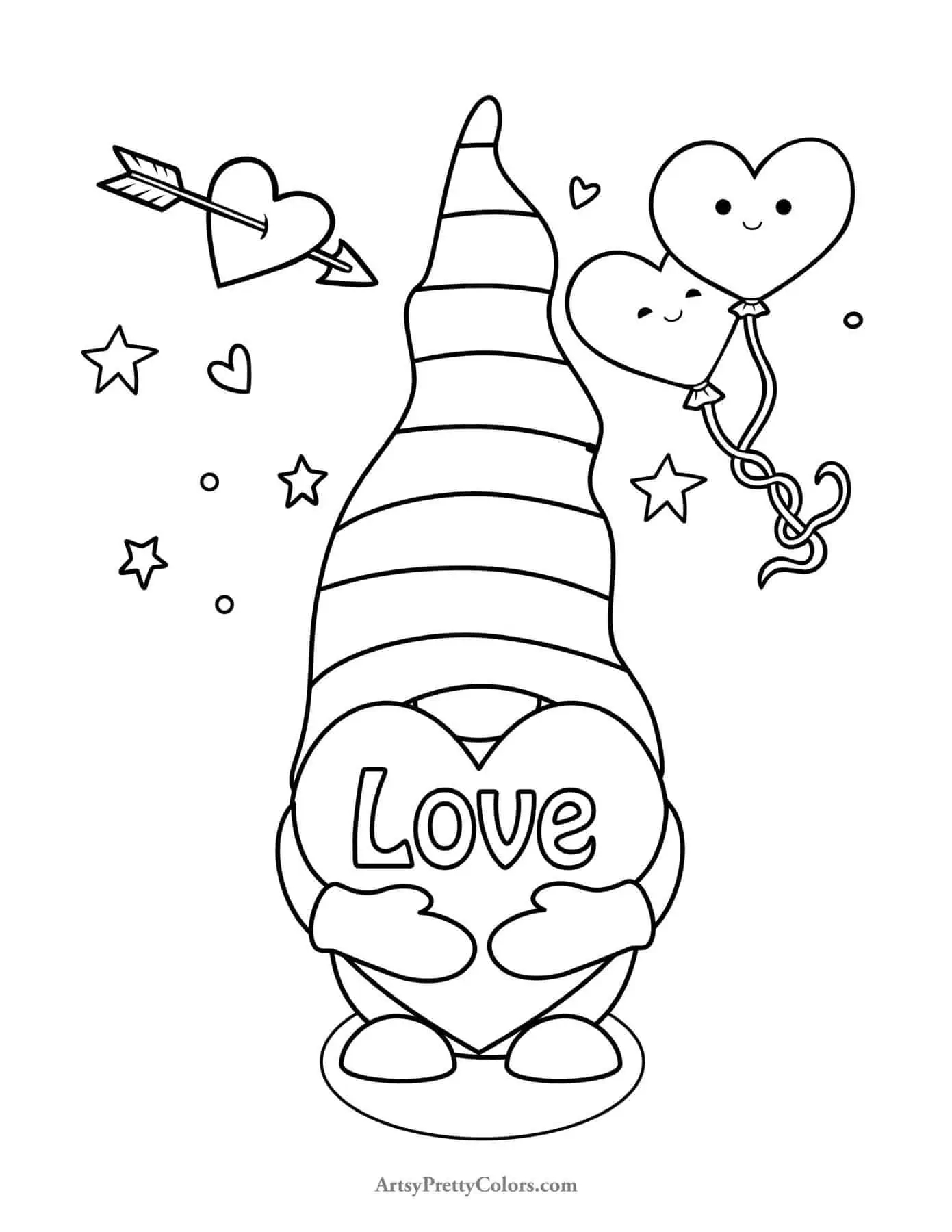 50 Valentine s Day Coloring Pages For Free Artsy Pretty Plants