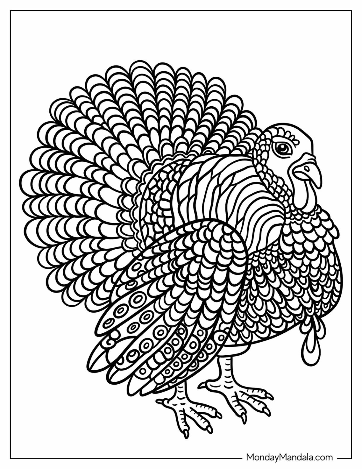 52 Turkey Coloring Pages Free PDF Printables 52 Turkey Coloring Pages Free PDF Printables