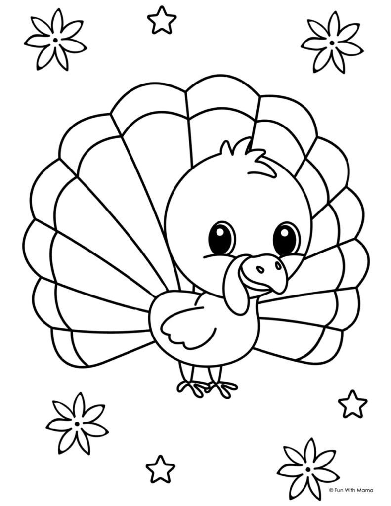 6 Free Turkey Coloring Pages Fun With Mama 6 Free Turkey Coloring Pages Fun With Mama