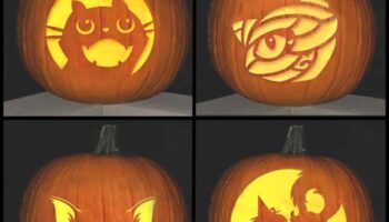 67 Cute Cat Pumpkin Carving Patterns For Free Artsy Pretty Plants