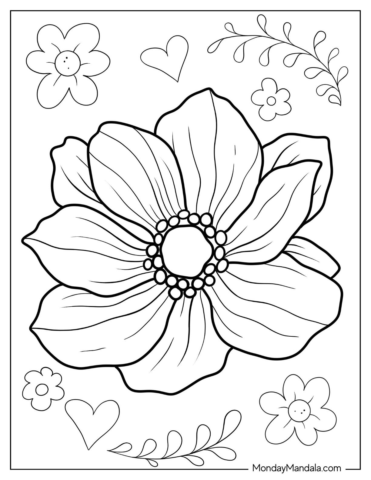 free flower coloring sheets free flower coloring sheets