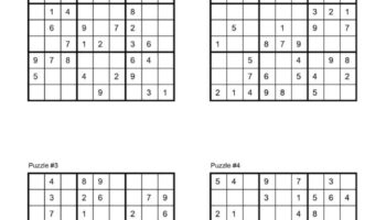 72 Free Printable Sudoku Puzzles SaturdayGift