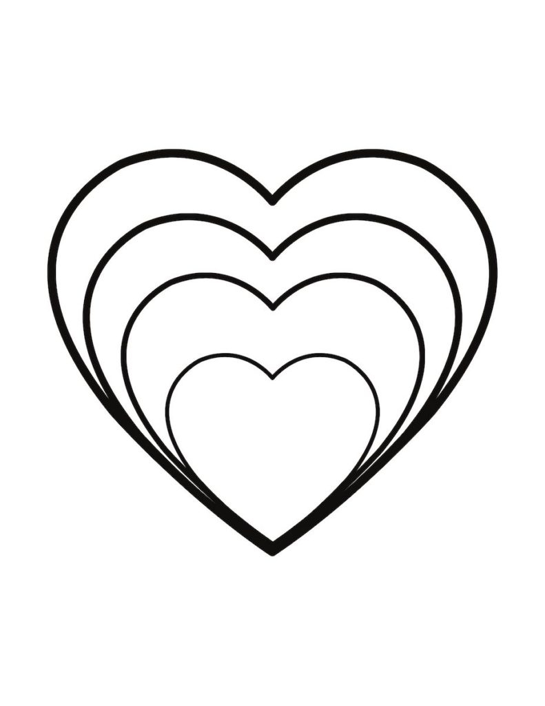 free printable heart templates