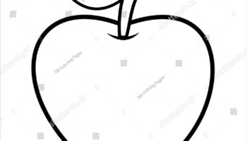 Apple Coloring Pages Coloring Sheets Coloring Stock Vector Royalty Free 2175116729 Shutterstock