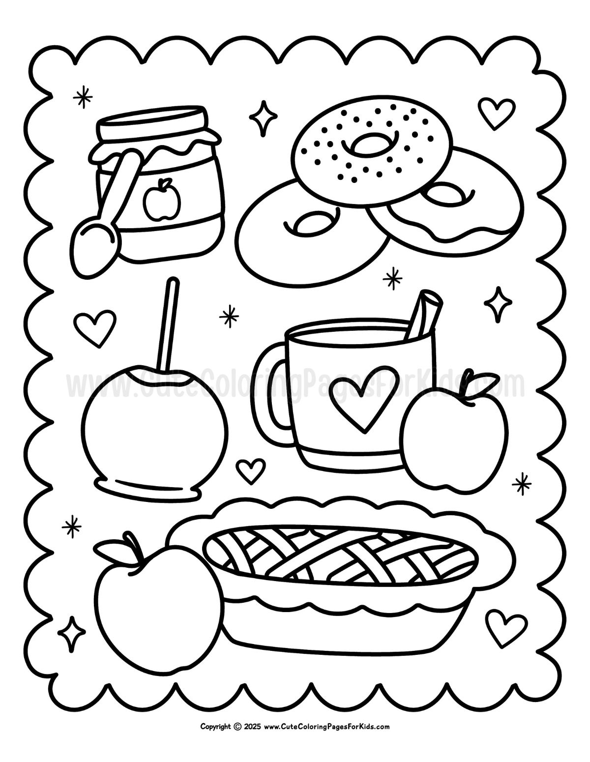 Apple Coloring Pages Free Printables Cute Coloring Pages For Kids