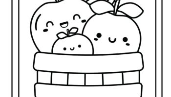 Apple Coloring Pages Free Printables Cute Coloring Pages For Kids