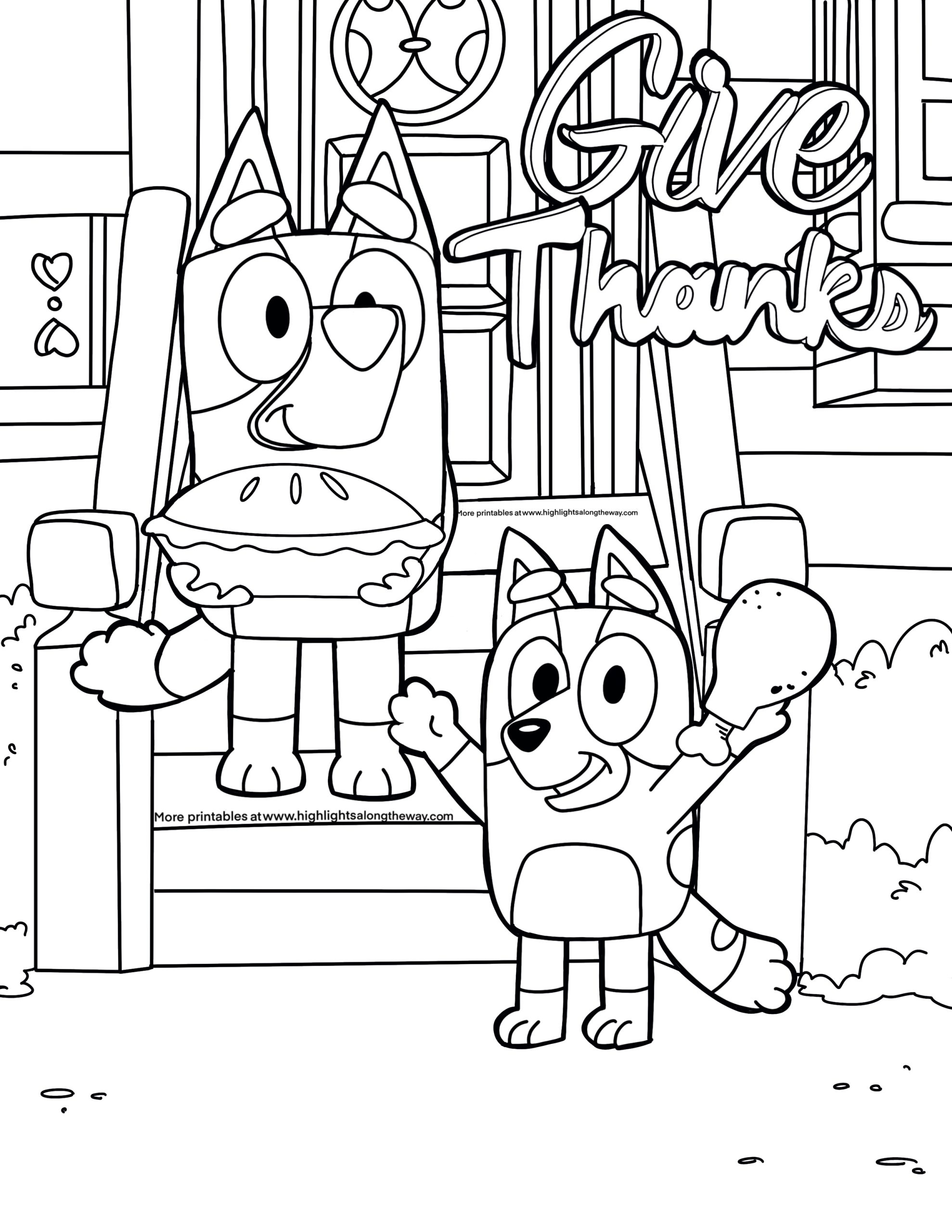 thanksgiving coloring pages printable
