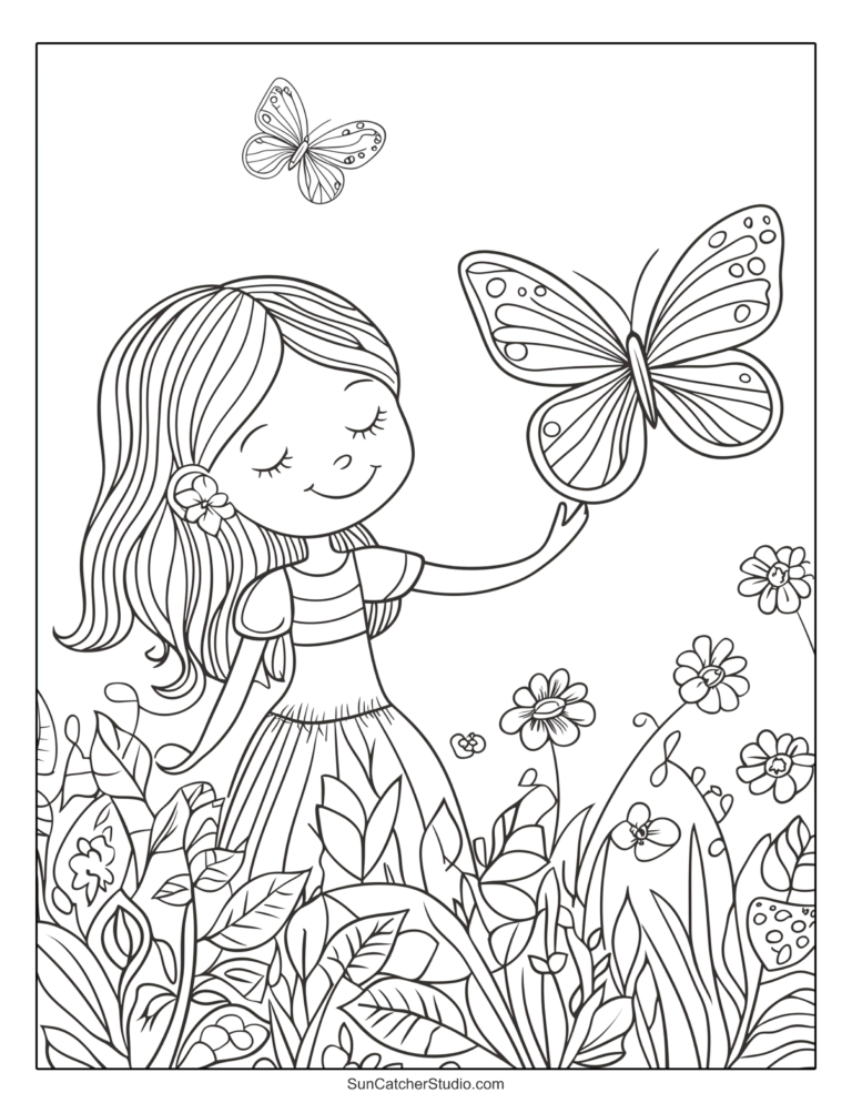 Butterfly Coloring Pages And Coloring Sheets Free Printables Lettering SVG Files Tools Apps