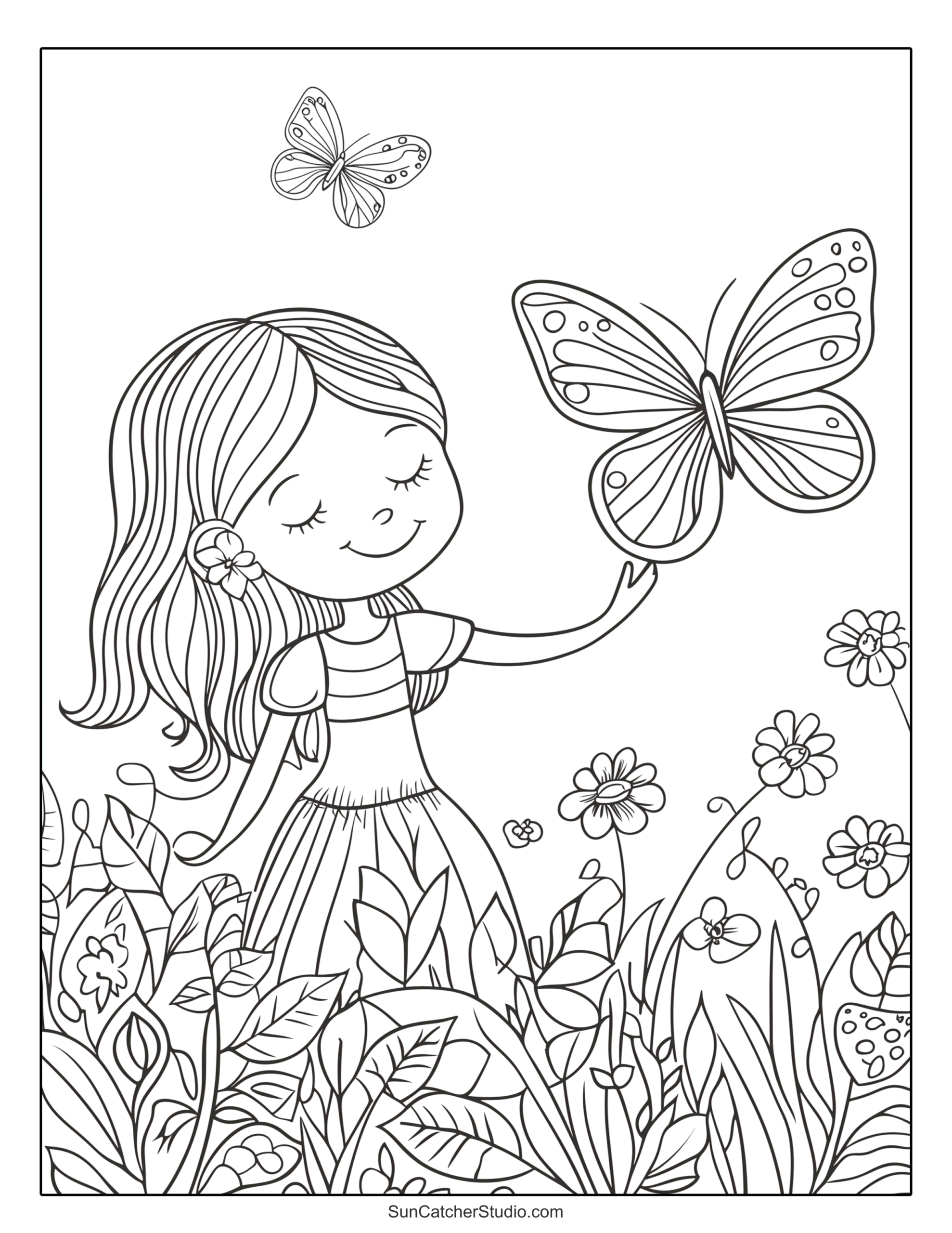 free coloring pages of butterflies